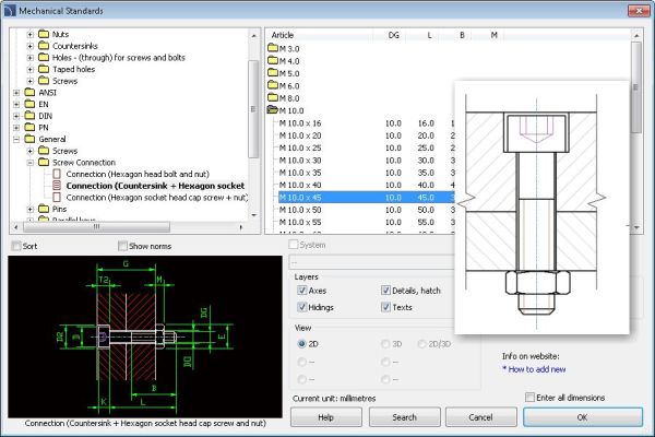 CADprofi Mechanical_Резьбовое Соединение CADprofi Mechanical_Резьбовое Соединение