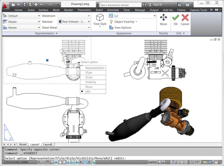Средства выпуска документации в AutoCAD 2012 Средства выпуска документации в AutoCAD 2012