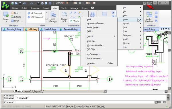 Classic_Dropdown_Menus_Ribbon_CAD Classic_Dropdown_Menus_Ribbon_CAD